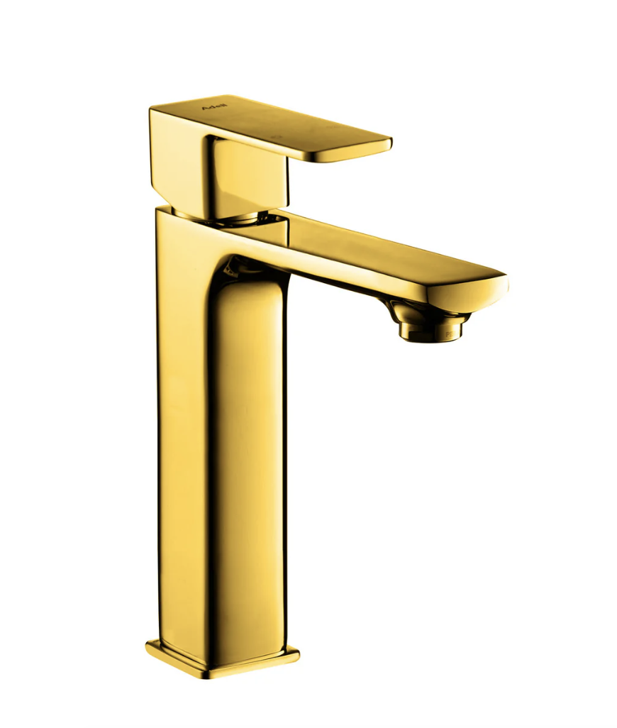 Adell Bloc Mat Gold Lavabo Bataryası