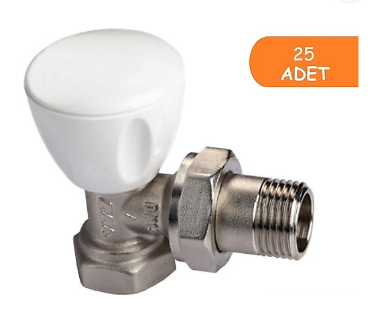E.C.A. 602120641 RV3 25 Adet Köşe Radyatör Vanası