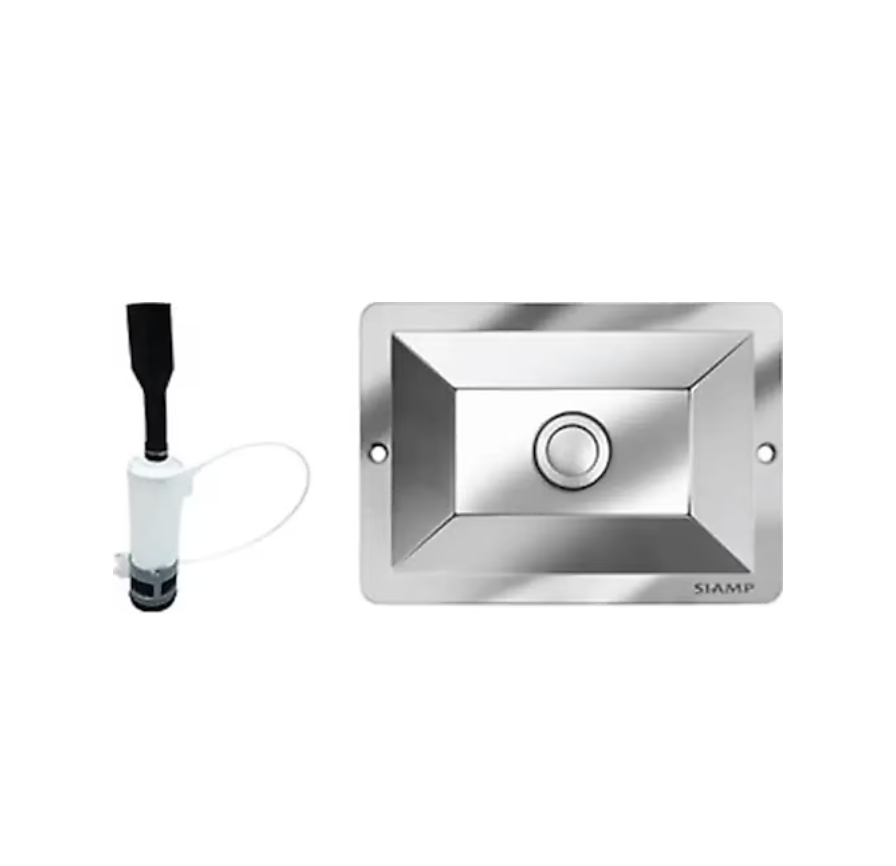 Tema Siamp Universal Gömme Rezervuar Değişim Kiti Parlak Krom 12 cm
