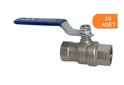 10 Adet ECA 3/4 İçme Suyu Küresel Valfi İç Vida x İç Vida PN10 602122169