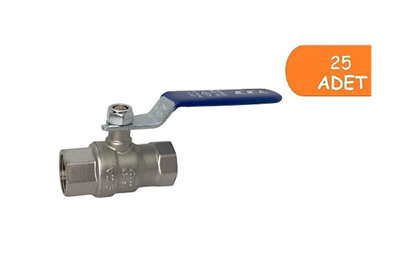 25 Adet ECA 1/2 İçme Suyu Küresel Valfi İç Vida x İç Vida PN10 602122168