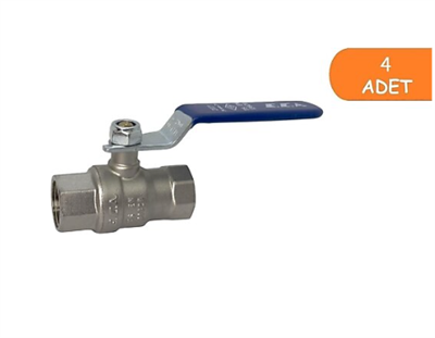 4 Adet ECA 1/2 İçme Suyu Küresel Valfi İç Vida x İç Vida PN10 602122168