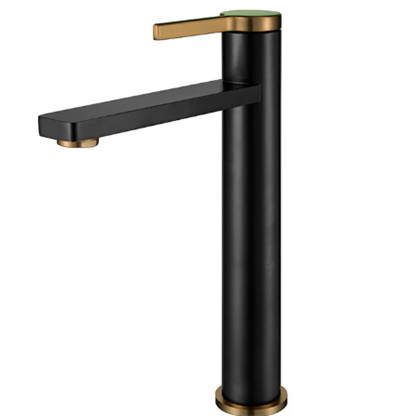 Bold Çanak Tipi Lavabo Bataryası Siyah-Mat Altın 910001BM