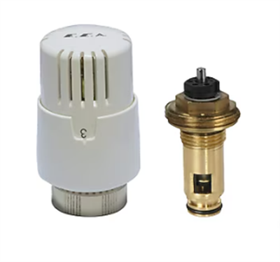 Eca Termostatik Kompakt Radyatör Vanası -Uzun Çekirdek -44 MM-602120796 - UZUNLUK - Beyaz