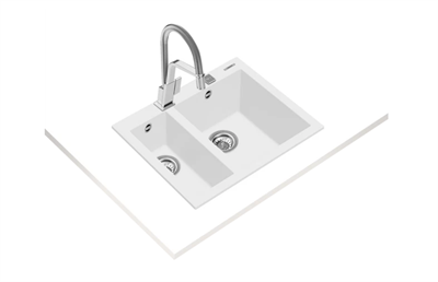 ForSquare 590 Çift Hazneli Tegranite+ Eviye 115260023