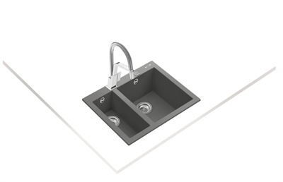 ForSquare 590 Çift Hazneli Tegranite+ Eviye 115260020