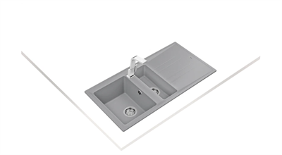 Stone 60 B-TG 1½B 1D 1,5 Hazneli 1 Damlalıklı Tezgahüstü Tegranite+ Eviye 115360000