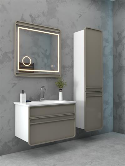 WoodBox Berlin Banyo Dolabı 80x45 cm Vizon
