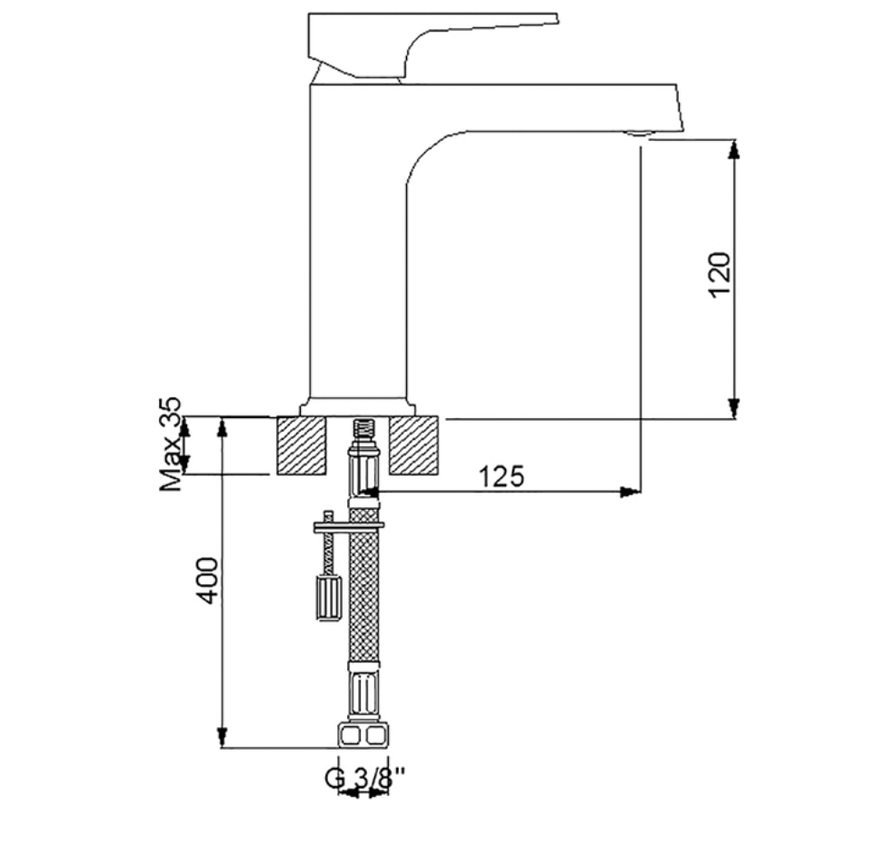 Aqua Lavabo Bataryası Beyaz 941521W