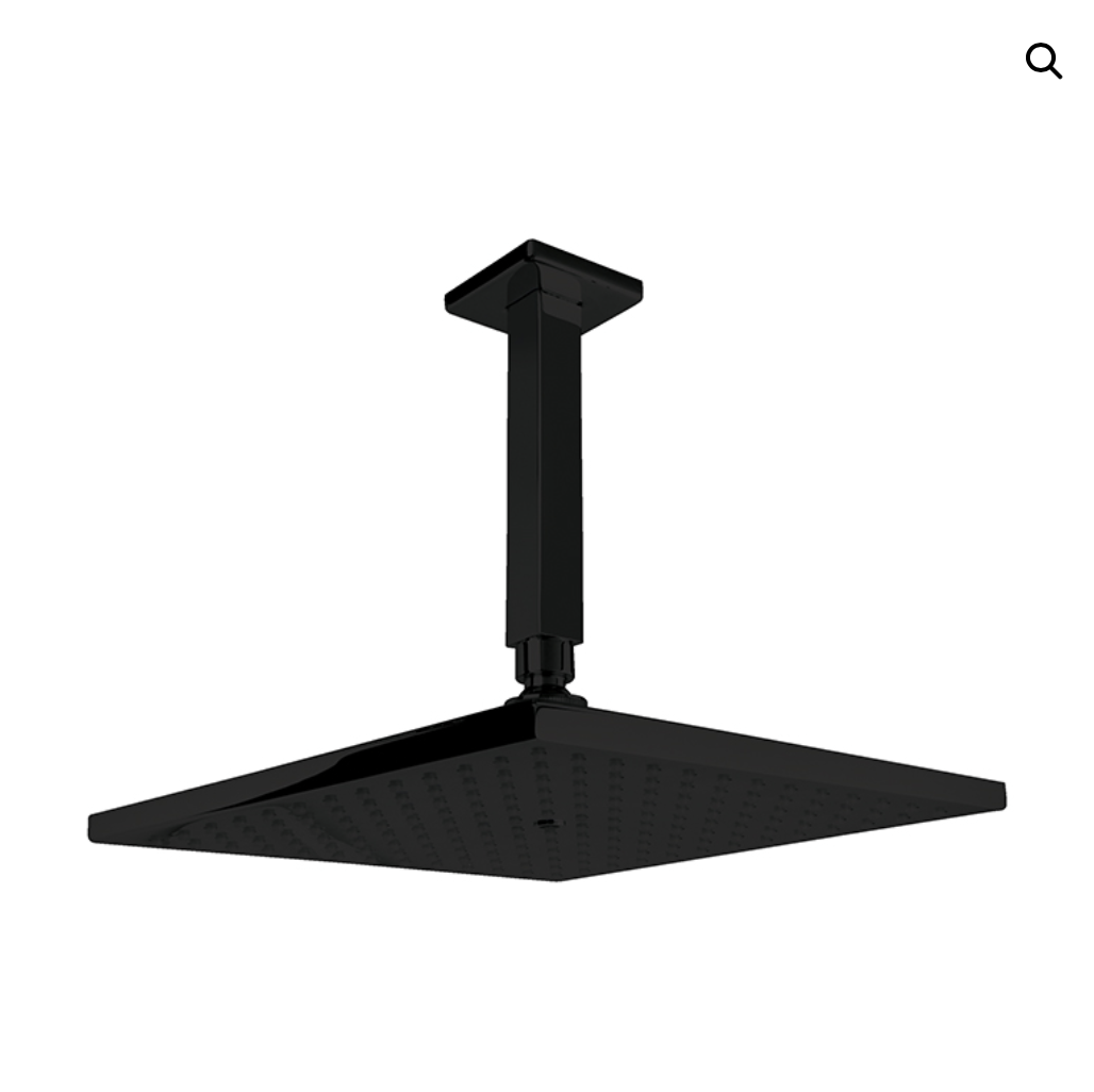 Corner Tavandan Ayarlı Duş Başlığı-Siyah 470532B