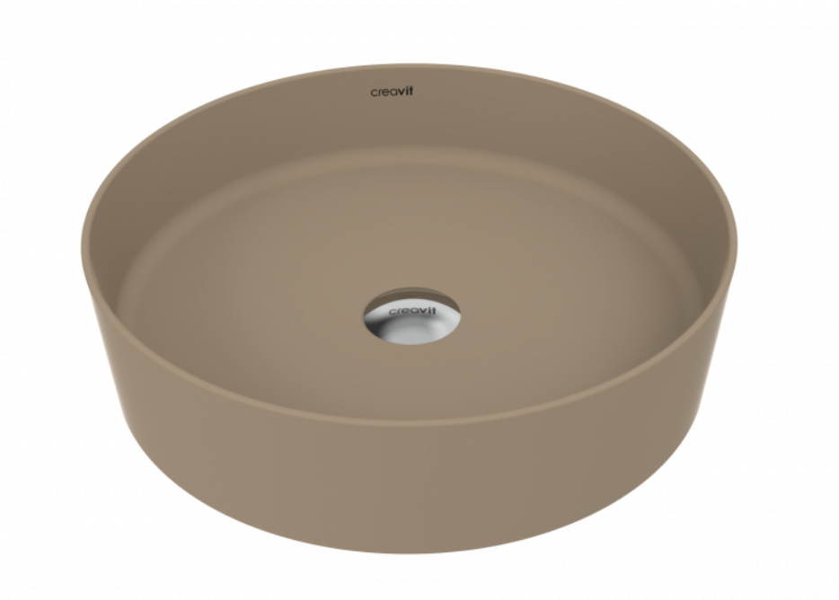 Loop Yuvarlak Çanak Lavabo Ø45 cm Mat Cappuccino LP145