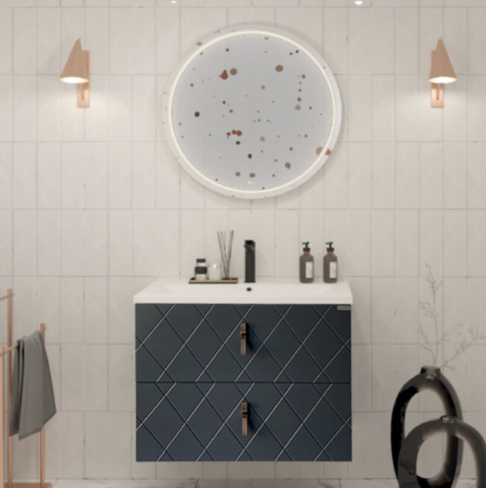 Lviv Banyo Dolabı 80x45 cm Anrasit