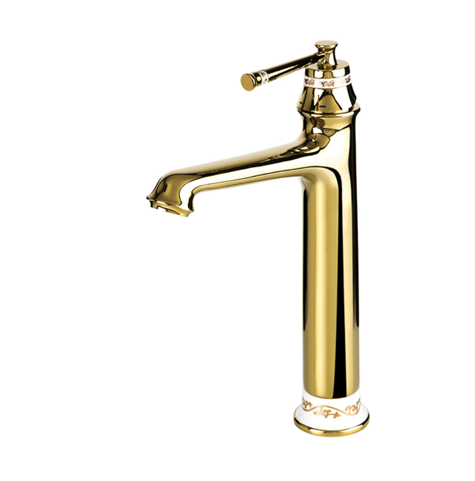 Pera Çanak Tipi Lavabo Bataryası Altın 961001