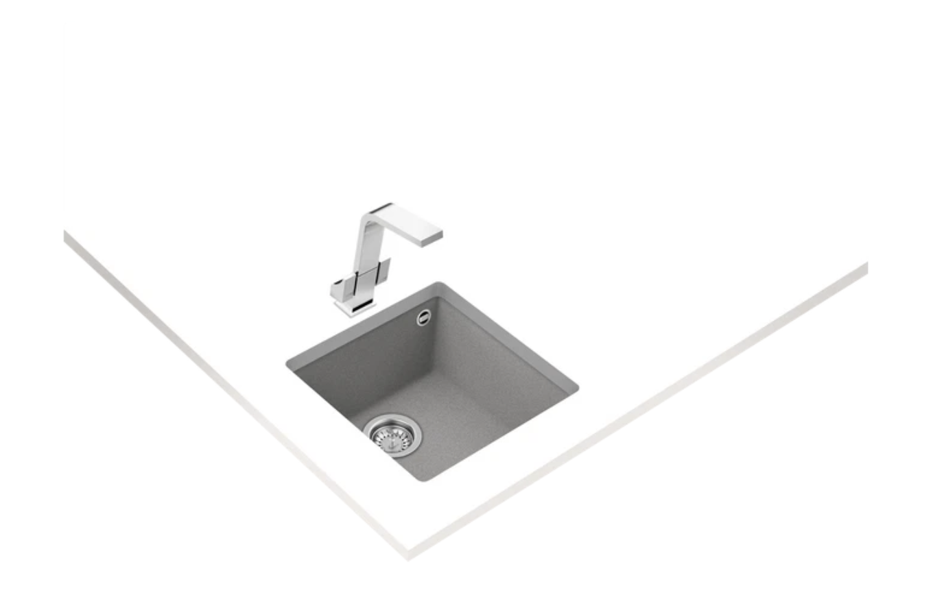 Square 40.40 TG Tek Hazneli Tegranite+ Eviye 115230026