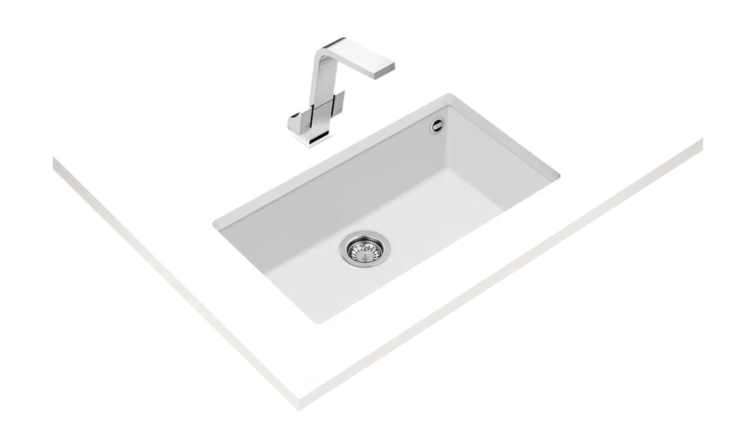 Square 72.40 TG Tek Hazneli Tezgahaltı Tegranite Eviye 115230019