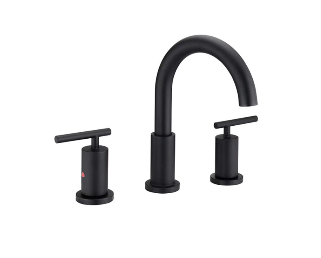 Üç Delikli Lavabo Bataryası Siyah 150561B