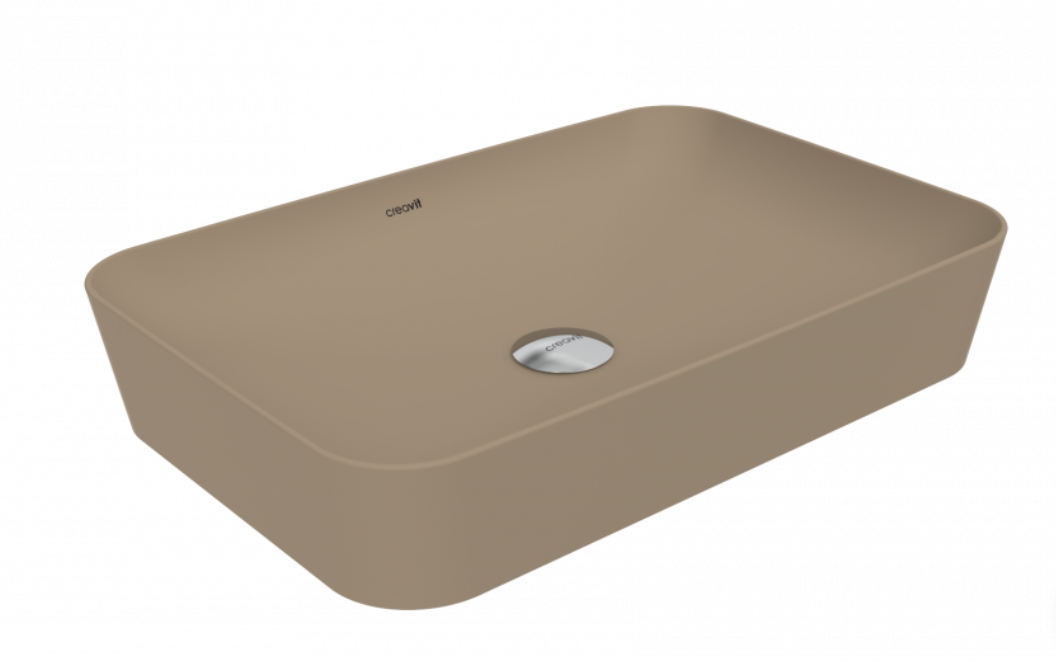 Ultra Dikdörtgen Çanak Lavabo 60 cm - Mat Cappucino UL060