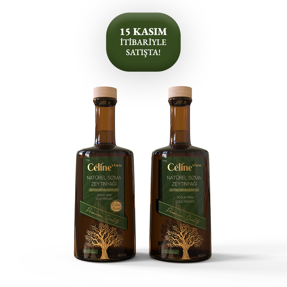 500ml Olgun + 500ml Erken Hasat Natürel Sızma Zeytinyağı