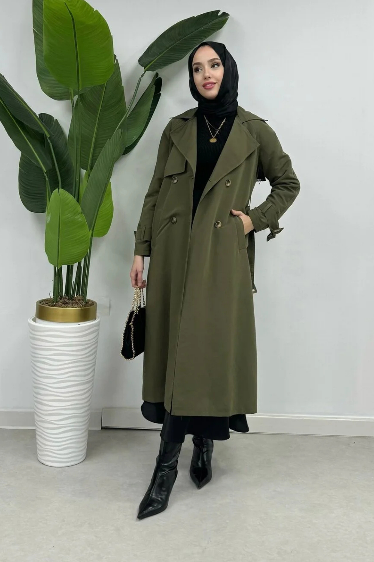 Tesettür Trençkot Modelleri