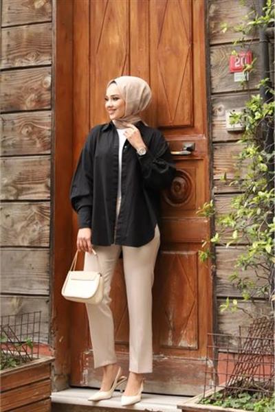 Cepli Kalem Paça Kumaş Pantolon Bej