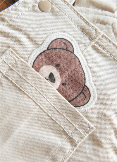 Bear Şort Salopet Bej