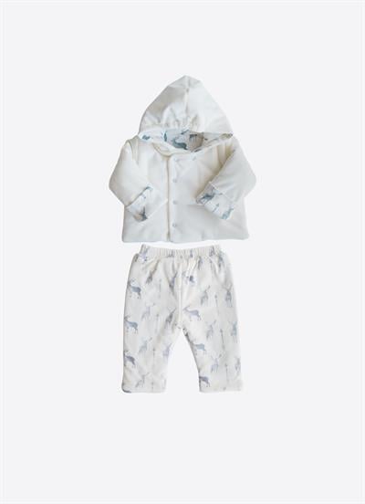 Deer Çift Taraflı 2li Takım Gri