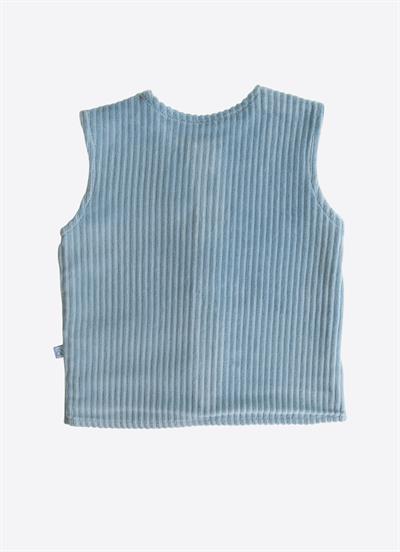 Organik Dosse Yelek Mavi