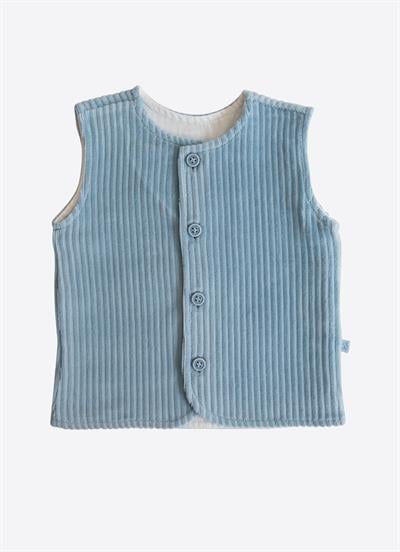 Organik Dosse Yelek Mavi