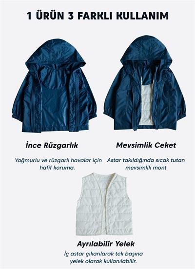 Geess Rüzgarlık Mavi