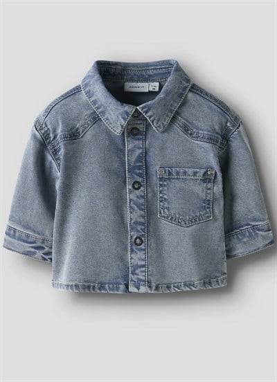 Name IT Gömlek Mavi Denim