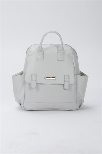 Holifera Deri Sırt Çantası Gri