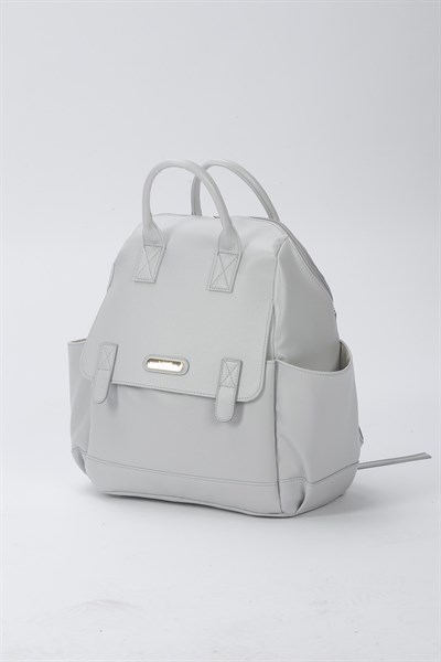 Holifera Deri Sırt Çantası Gri