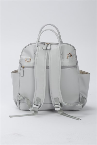 Holifera Deri Sırt Çantası Gri