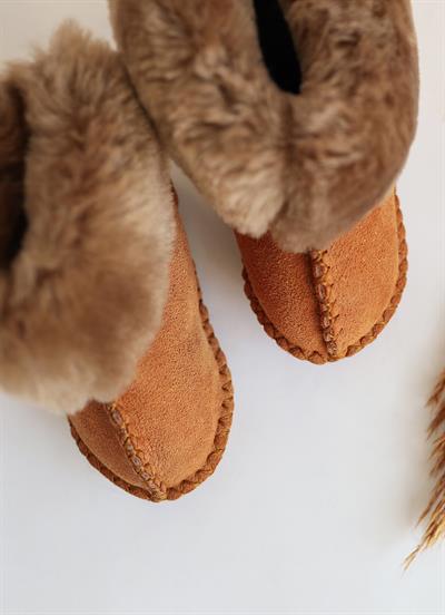 kitikate Deri Ev Ayakkabısı Kahverengi