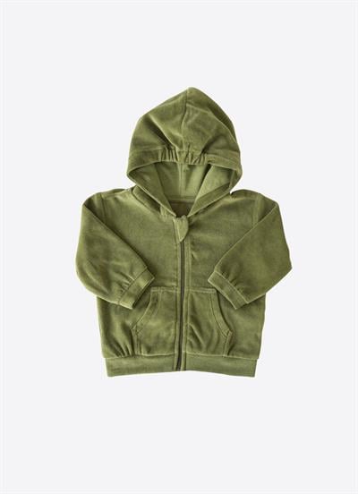 Letonya Kadife Hırka Yeşil