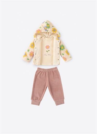 Lulu 3lü Takım Pembe