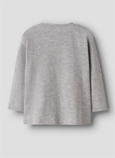 Name IT T-Shirt Uzun Kol Gri