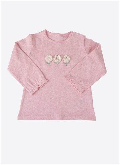 Organik 3 Flowers 2li Takım Pembe