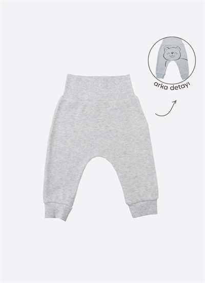 Organik Active Bear Patiksiz Pantolon Gri