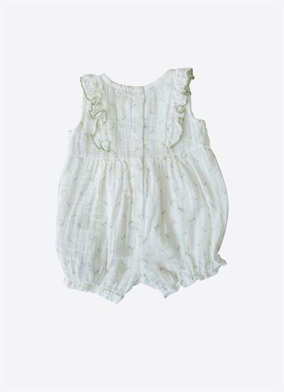 Organik  Alice Şort Tulum Ekru