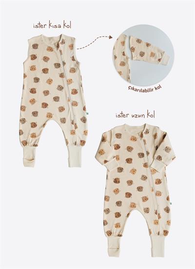 Organik Animals Uyku Tulumu Natural