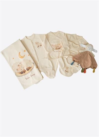 Organik Annesinin Kuzusu 12li Zıbın Set Natural