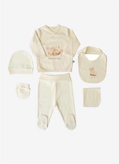 Organik Annesinin Kuzusu 12li Zıbın Set Natural