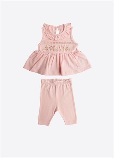 Organik Arina 2li Takım Pembe