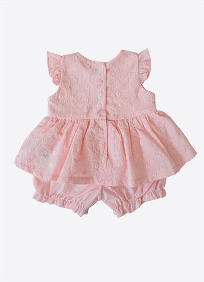 Organik Bangi Şort Elbise Pembe