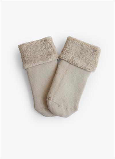 Organik Basic 2li Havlu Çorap Kahverengi