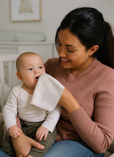 Organik Basic 4lü Ağız Mendili Ekru