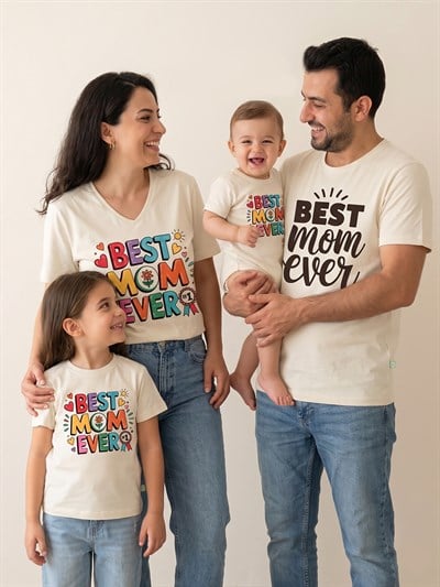 Organik Basic Erkek T-Shirt Ekru