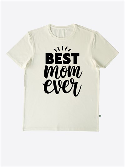 Organik Basic Erkek T-Shirt Ekru