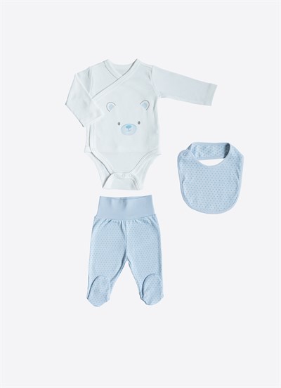 Organik Bear 3lü Takım Mavi